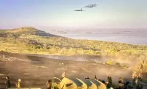 Scene from The Pacific: Episode 9