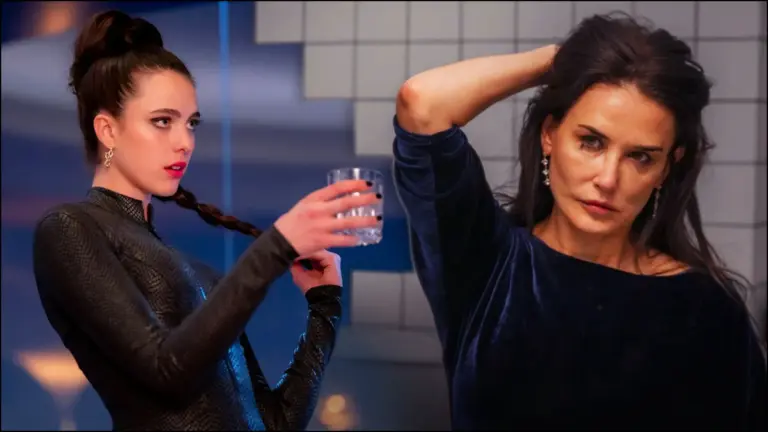 The Substance starring Margaret Qualley and Demi Moore