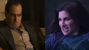 Penguin (Colin Ferrell) and Agatha (Katheryn Hahn) fight to reclaim their power.