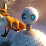 Fink (Pedro Pascal) and Roz (Lupita Nyong'o) in The Wild Robot
