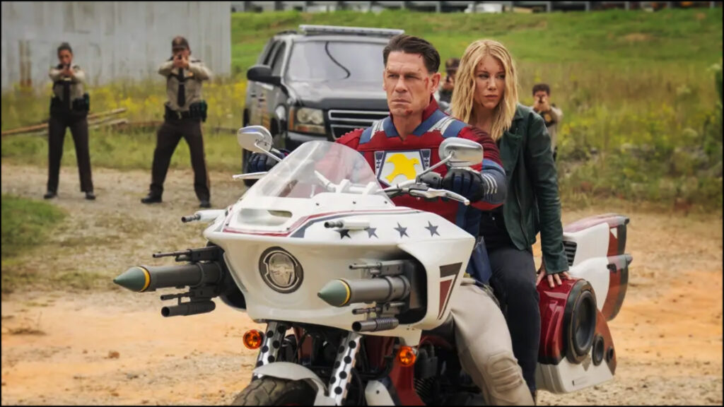 John Cena and Jennifer Holland star in Peacemaker Season 2